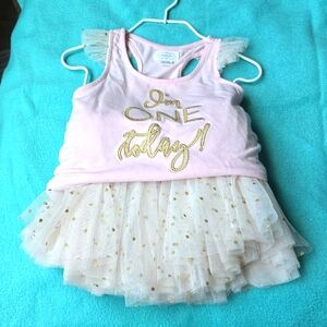 Mud Pie baby girl First Birthday 2pc size 12-18 months
